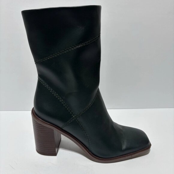 Franco Sarto Women’s Stormy, Dark Green Mid Calf Boots, Size 8 M - Picture 1 of 6